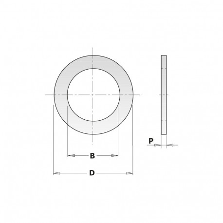 REDUCTION RING FOR SAW BLADES D=22.2-20mm