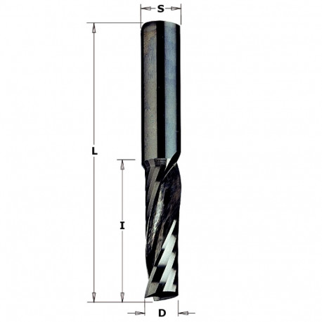 Spiraalfrees, üles.v HM Z1 D=6x22x60 RH