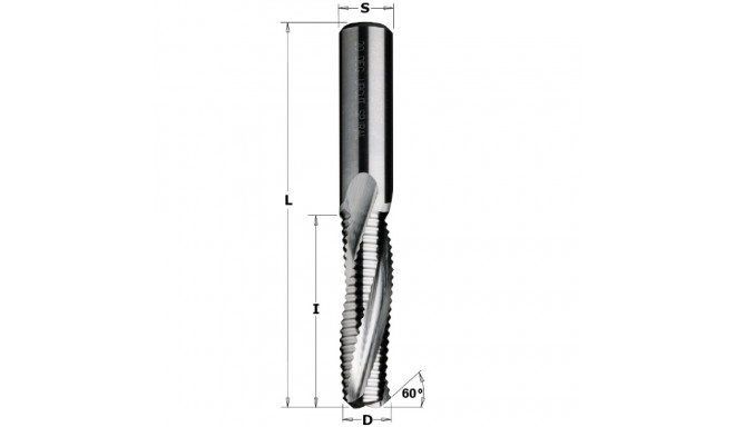 LOCKSET SPIRAL BIT SOLID HWD=14X50X110 Z3/R RH
