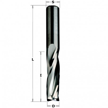 Spiraalfrees, üles.v HM D=16x72x120 Z3 RH