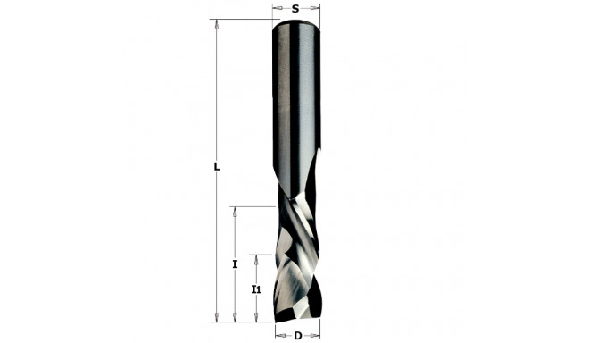 UP-DOWN CUT SC SPIRAL BIT D12X52X100 Z2+2 RH