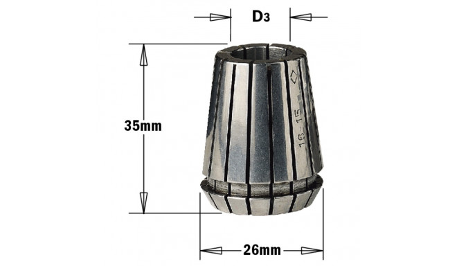 ER25 PRECISION COLLET D=3