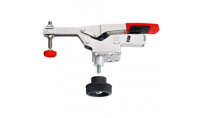 Horizontal toggle clamp with open arm and horizontal base plate STC-HH /60 with accessory set