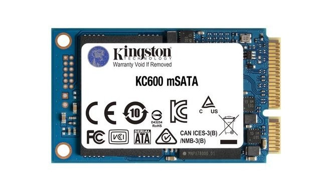 Kingston Technology 512G SSD KC600 SATA3 mSATA