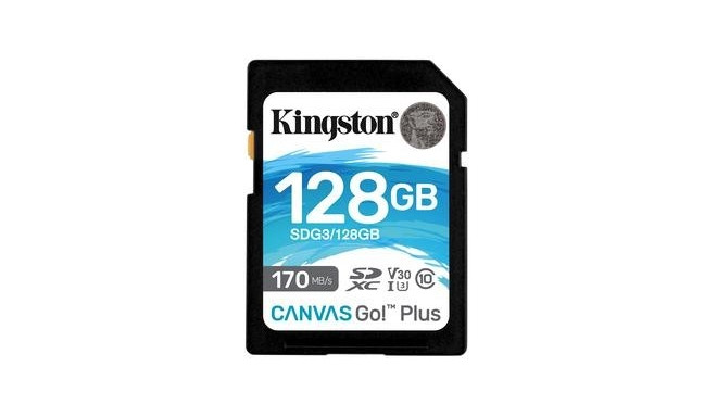 Kingston Technology 128GB SDXC Canvas Go Plus 170R C10 UHS-I U3 V30