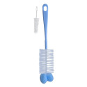 BabyOno Baby bottles and teats brush with mini brush & sponge tip, blue, 720/01