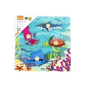 VIGA Wooden Knob Puzzle - Sea Animals 44594