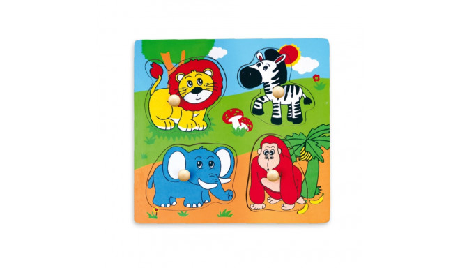 VIGA Flat Puzzle - Wild Animals 59563