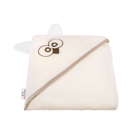 Bath cover EARS 80x80 Ecru OWL (100% Cotton)