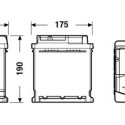 Exide Premium 90Ah720A 315x175x190-+
