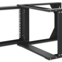 Intellinet 19" Wall Mount Open Frame Network Rack, 6U, Front-hinged Swing Frame Flat Pack, 2-Po