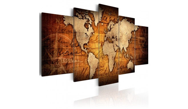 Seinapilt - Amber Map - 100x50