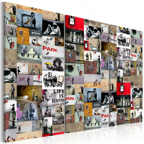 Seinapilt - Art of Collage: Banksy III - 120x80
