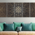 Seinapilt - Brown Mandala - 225x90