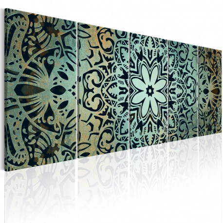 Seinapilt - Green Mandala - 225x90
