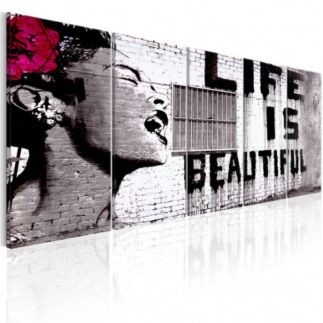 Seinapilt - Banksy: Life is Beautiful - 200x80