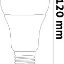 LED Smart bulb with remote control / E27 / A6