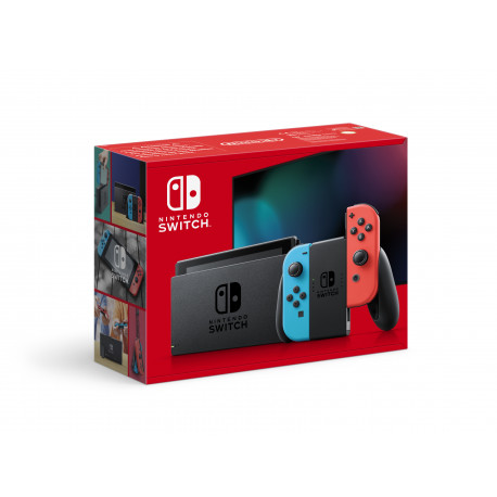 Nintendo Switch + Joy-Con Neoonsinine&Punane