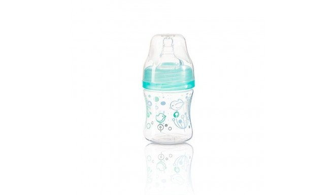 Anti colic wide neck plastic bottle, 120 ml mint 402/01