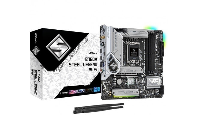 Motherboard B760M STEEL LEGEND WIFI s1700 4DDR5 DP/HDMI mATX