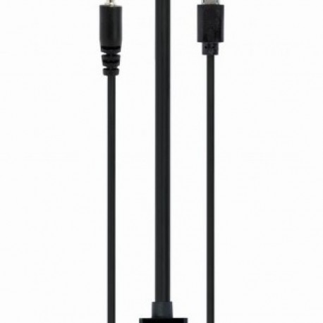 HDMI male to HDMI female + VGA female adapter with audio and extra power port