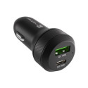 Car charger 1x USB 1x USB-C QC 3.0