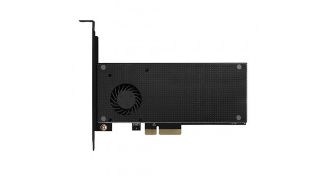 PCEM2-DC PCI-E 3.0 4x - DUAL M.2 SSD (NVMe + SATA), dual voltage, up to 110mm SSD, fan + heatsink