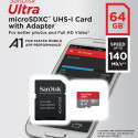 Ultra microSDXC card 64GB 140MB/s A1 + Adapter SD