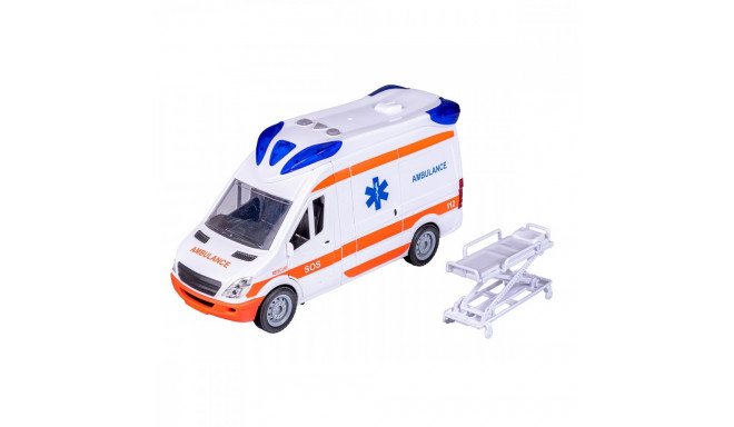 Auto ambulance with stretcher