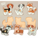 Wooden puzzle Animals dogs