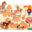 Wooden puzzle Animals farms