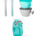 Easy-Feed Teal/Grey food set