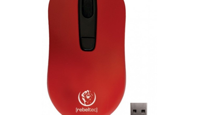 Optical wireless mouse Rebeltec STAR red