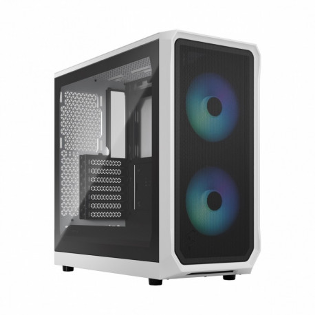 arvutikorpus Focus 2 RGB TG Clear Tint, valge