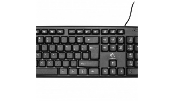 Combo keyboard+mouse USB Simson 1,8m