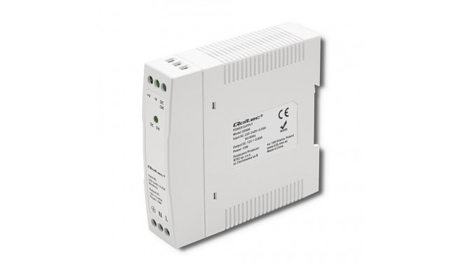 DIN rail power supply 10W, 12V, 0.83A, Slim