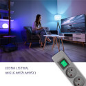 Power strip 5 sockets, 1.8m, Grey