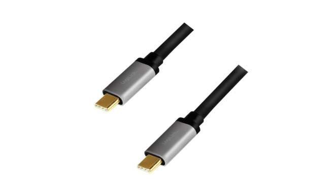 USB-C M/M cable, PD, alu, 1.5m