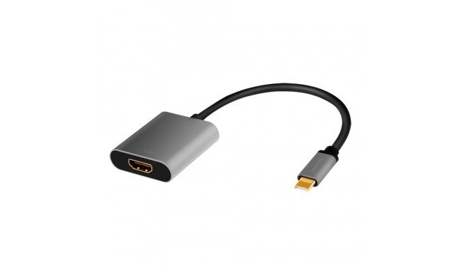 USB-C to HDMI/F adapter, 4K/60Hz, alu, 0.15m