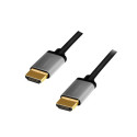 HDMI cable 4K/60Hz, alu , black, 2m