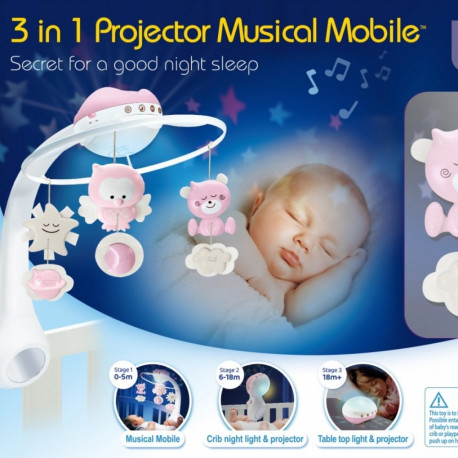 Music box 3in1 Infantino pink