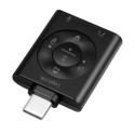USB3.2 audio adapter USB -C/M to 2x3.5mm/F 7.1