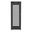 Installation standing cabinet rack 19-inch 800x1000 black perforated door LCD (Flat pack)