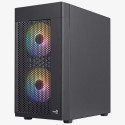 Aerocool korpus Hexform TG FRGB USB 3.0 Mini Tower, must