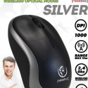 Wireless optical mouse Rebeltec METEOR silver