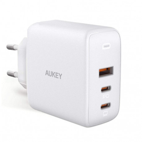 Aukey vooluadapter PA-B6S USB-C/USB GaN, valge