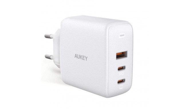Aukey power adapter PA-B6S USB-C/USB GaN, white