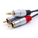 Cable 2xRCA Mini Jack 3.5mm