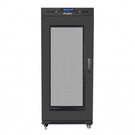 Installation cabinet rack 19 27U 600x800 black, perforated door lcd (flat pack)