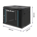 RACK cabinet 19inches,9U, 600 x 500 x 450